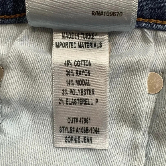 AGOLDE Sophie Hi Rise Skinny Crop Jean Size 29 - Picture 9 of 11